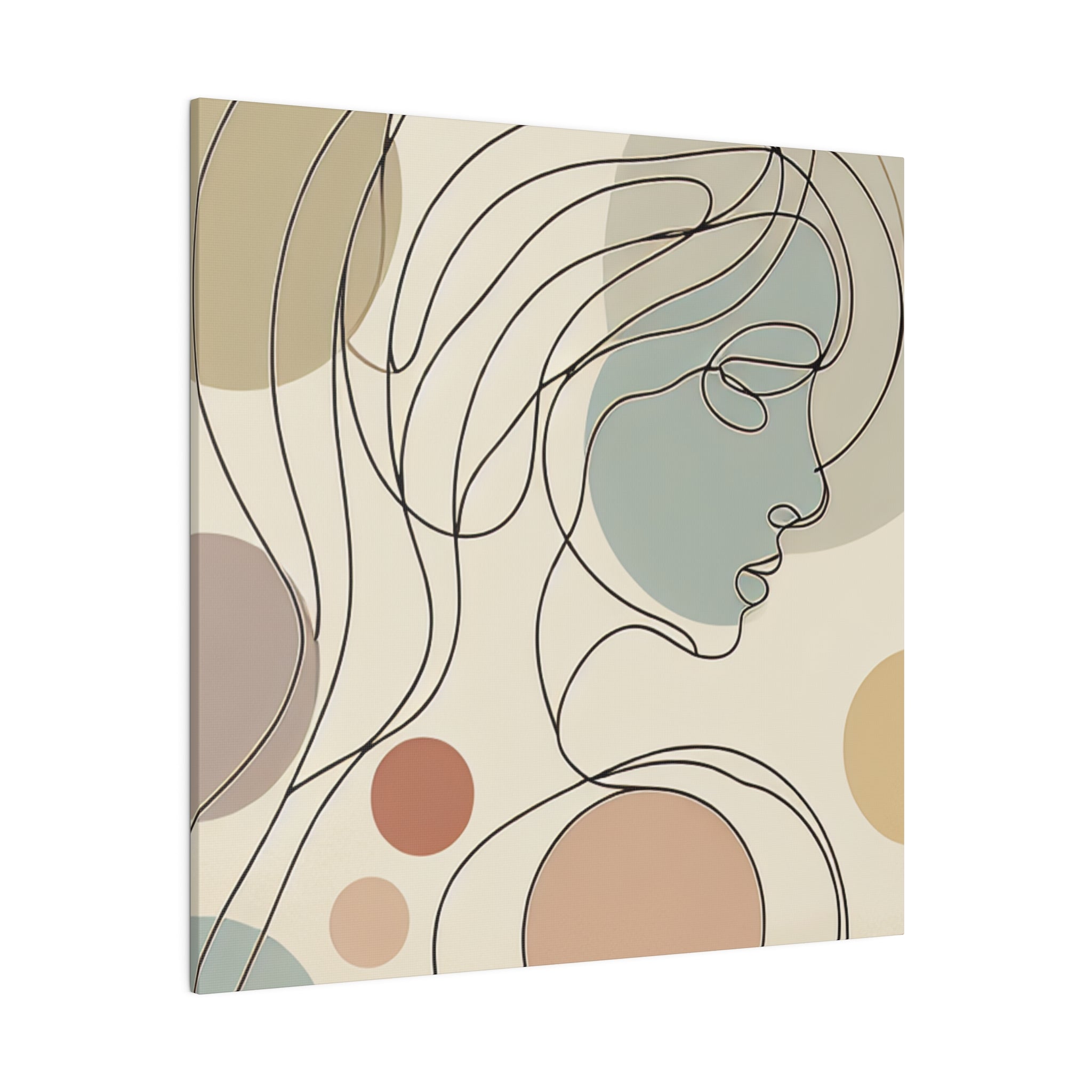 Boho Femininity Symphony Line Art Boho Style Wall Decor Canvas