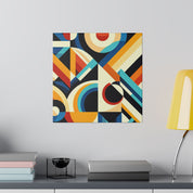 Geometric Fusion Grandeur Geometric Painting Canvas