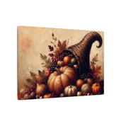 Autumn Harvest Cornucopia Canvas