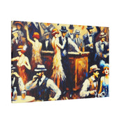 Whiskey Hush Hollow Retro Speakeasy Bar Art Canvas