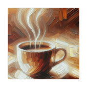 Rustic Aromatic Coffee Impressionist Coffee Painting Canvas