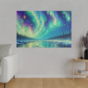 Aurora Winter Dreams Northern Lights Painting Canvas