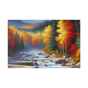 Autumn Embrace Whisper Fall Painting Canvas