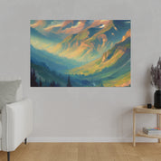 Ode to Mountain Majesty Mountain Landscape Painting Canvas