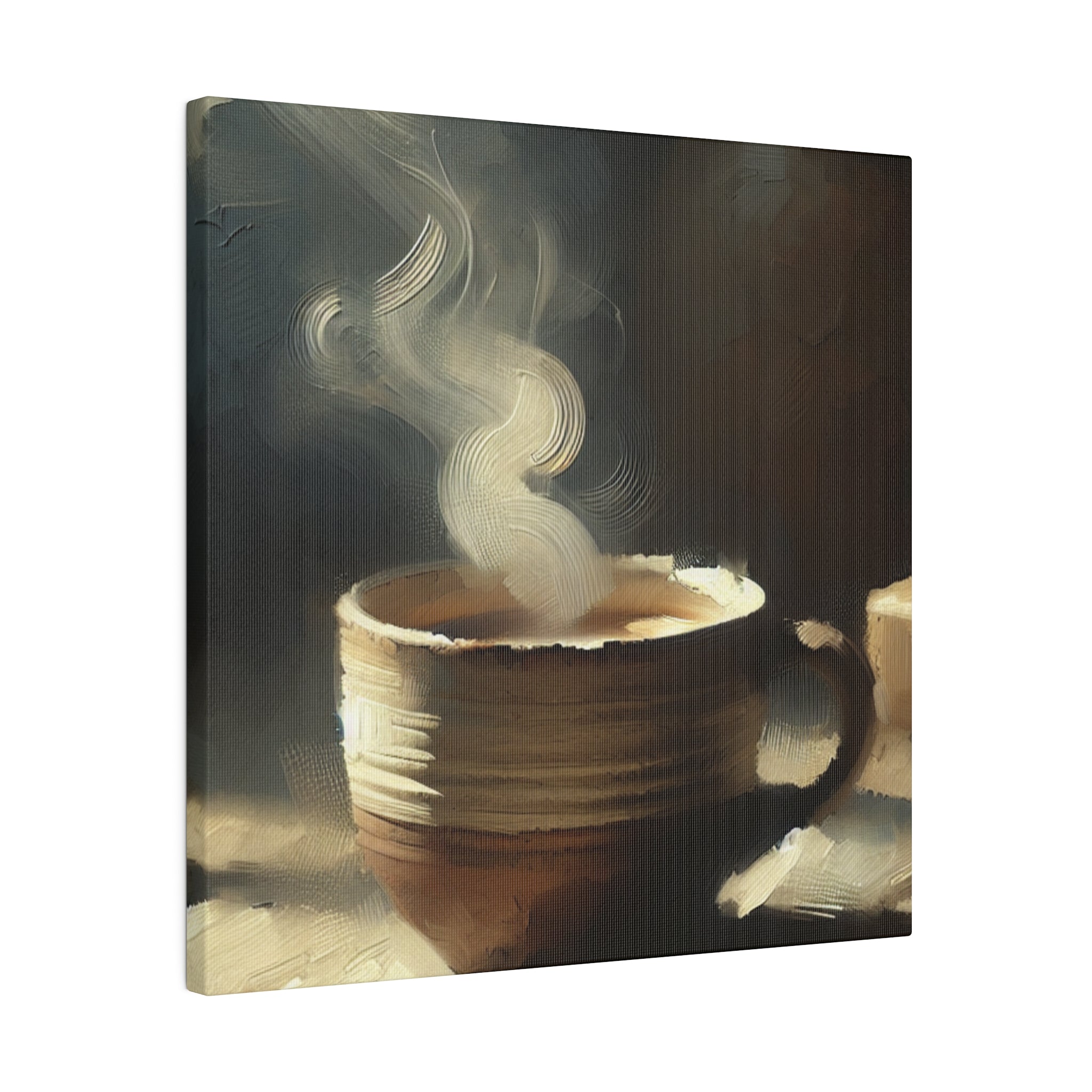 Aromatic Brew Impressionist Coffee Painting Canvas