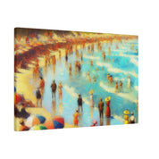 Oceanic Reverie Impressionist Beach Painting Canvas