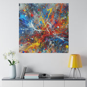 Striking Splatter Art Abstract Painting Canvas