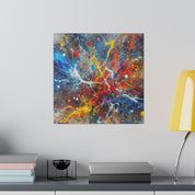 Striking Splatter Art Abstract Painting Canvas