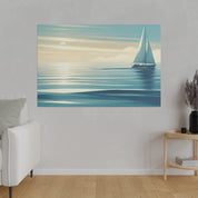 Tranquil Voyage Sailboat Painting Canvas