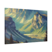 Majestic Nature Mountain Landscape Painting Canvas