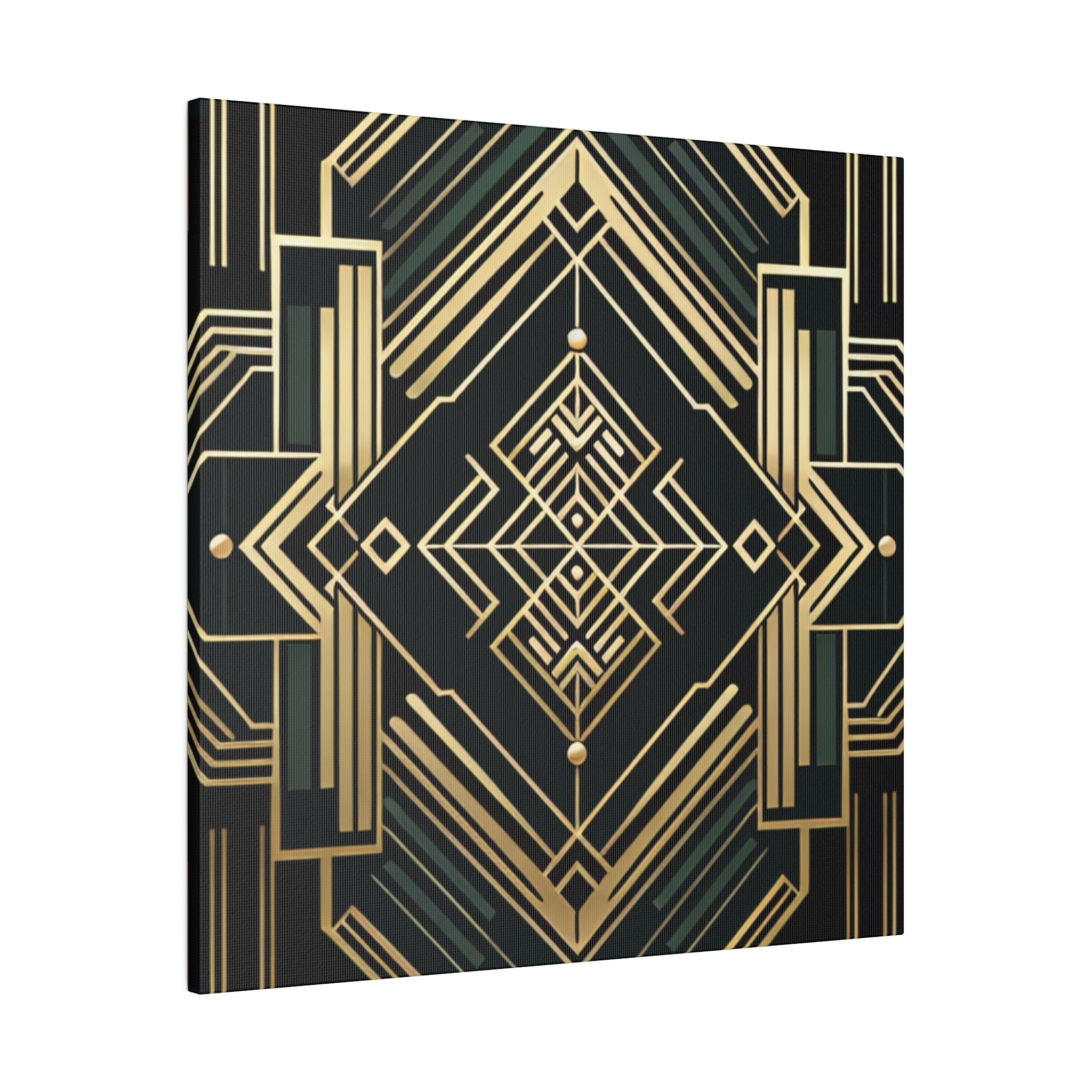 Deco Dynamo Elegance Pattern Art Deco Wall Art Canvas