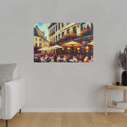 Resplendent Morningscape Mosaic European Cafe Artwork Canvas