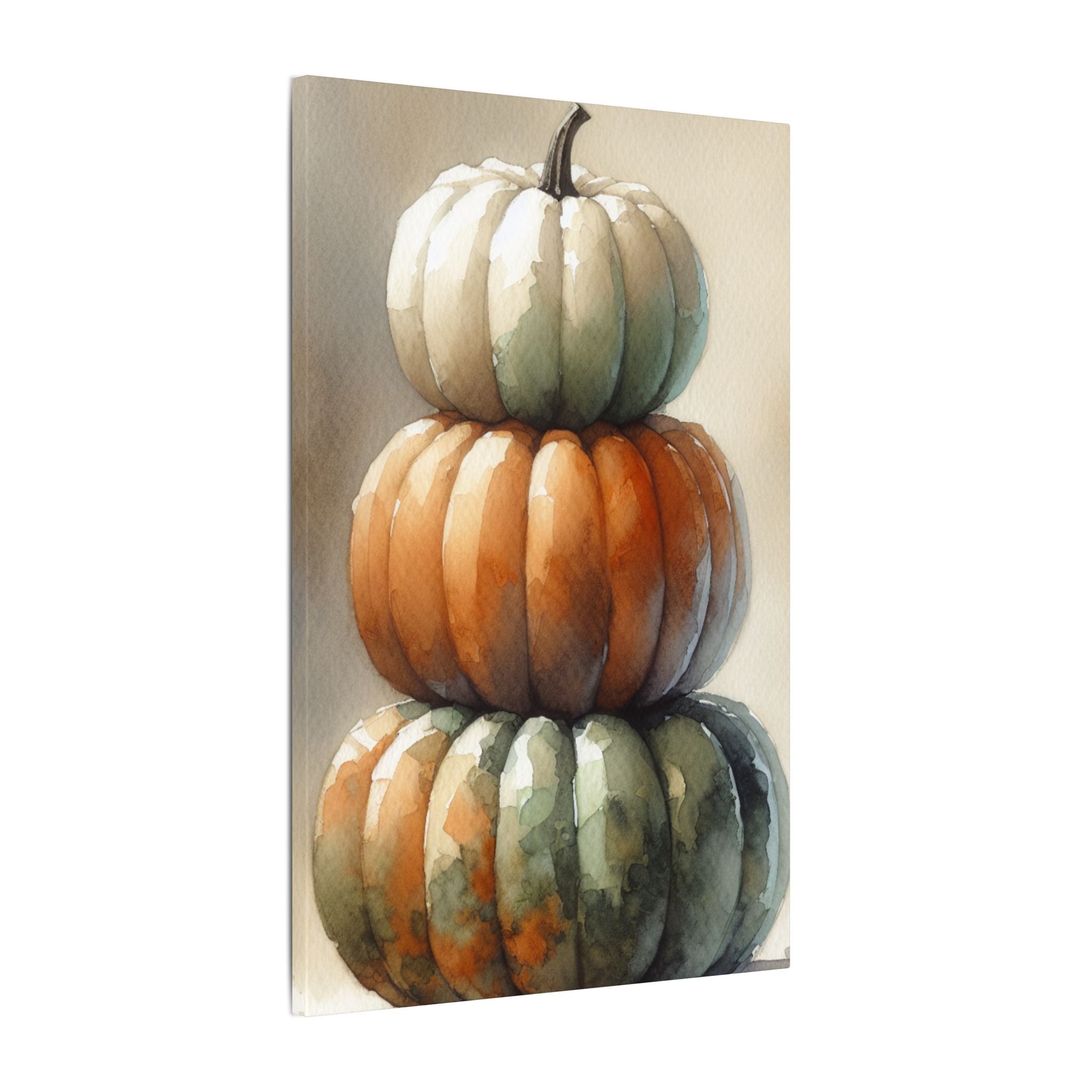 Pumpkin Pile Canvas