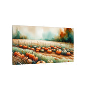 Autumn Pumpkin Patch Scene Canvas