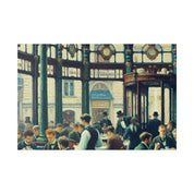 Old Time European Cafe Artwork Painting Canvas