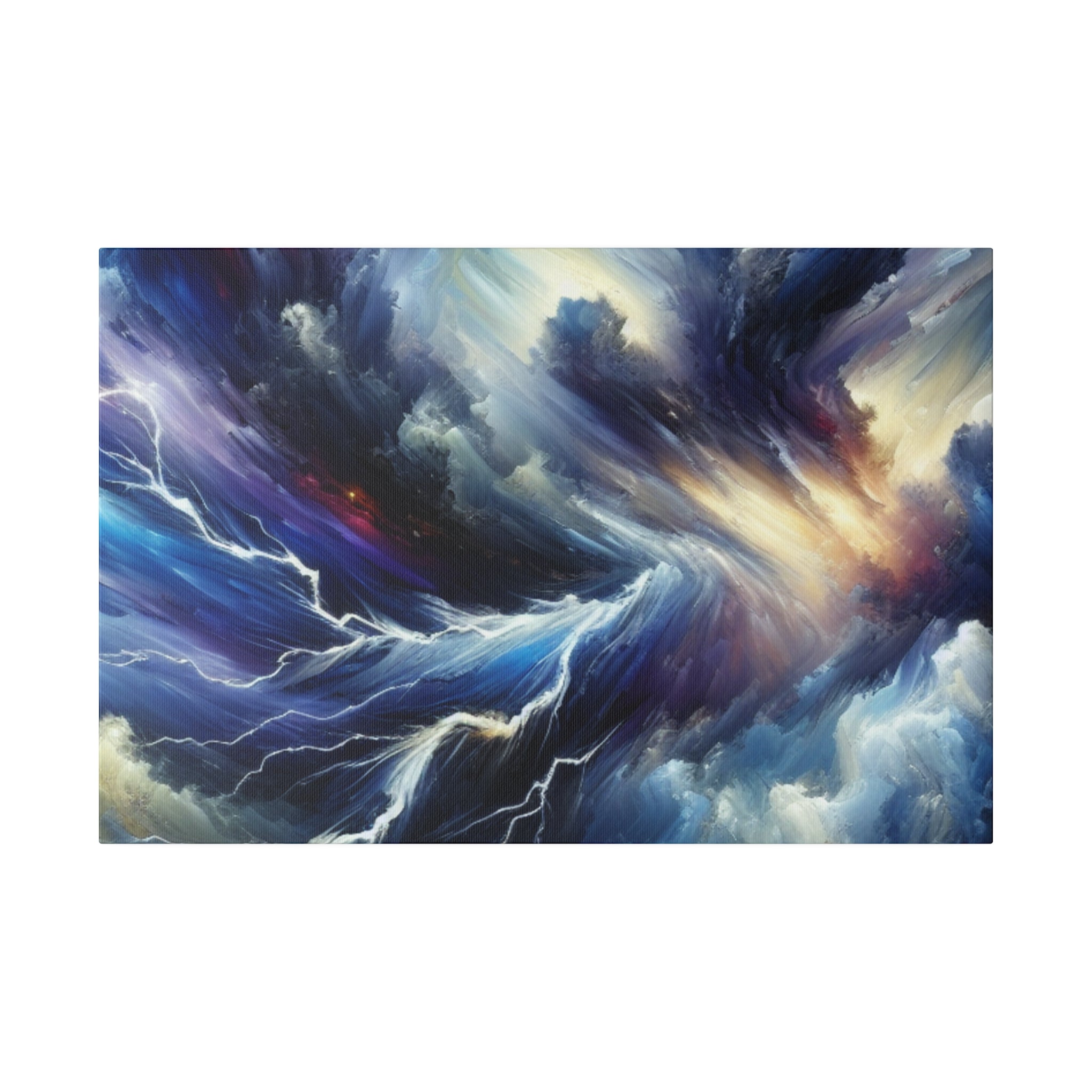 Tempest Heaven's Mirage Lightning Painting Canvas