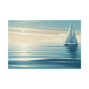 Tranquil Voyage Sailboat Painting Canvas