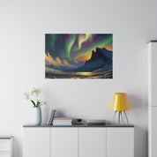 Auroral Frost Lullaby Northern Lights Painting Canvas