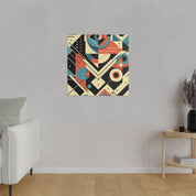 Geometric Carnival of Ecstasy Geometric Painting Canvas