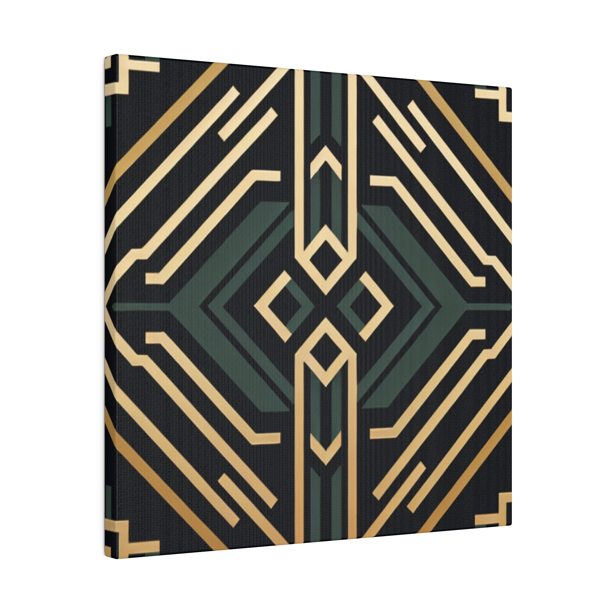 Deco Charm Elegance Pattern Art Deco Wall Art Canvas