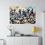 Prohibition Pour Jazz Lounge Retro Speakeasy Bar Art Canvas