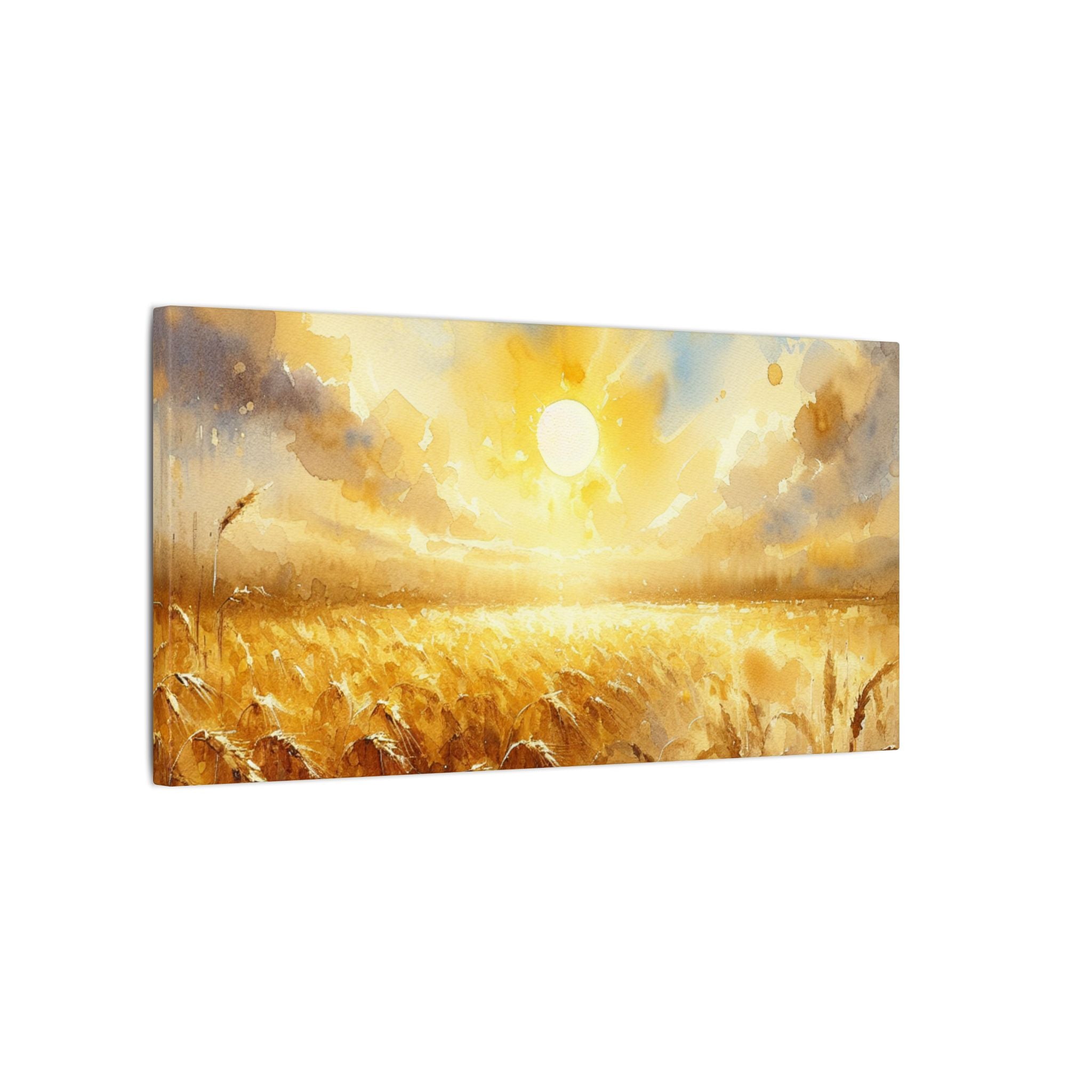 Quiet Gold Fields Canvas
