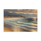 Coastal Whispers Beach Painting Canvas