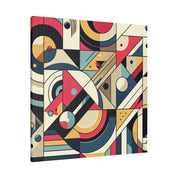 Abstract Pulsations Geometric Painting Canvas