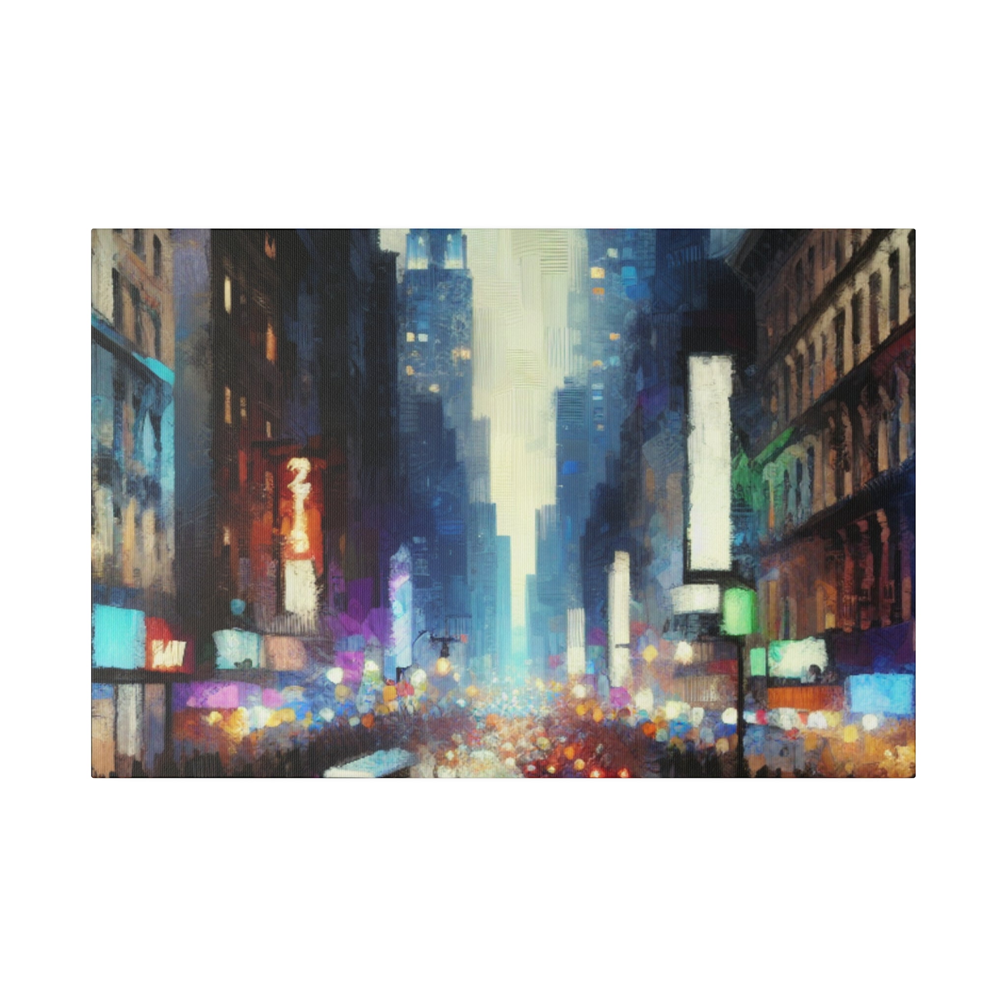 Manhattan Hues Alive New York City Street Painting Canvas