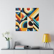 Geometric Fusion Grandeur Geometric Painting Canvas