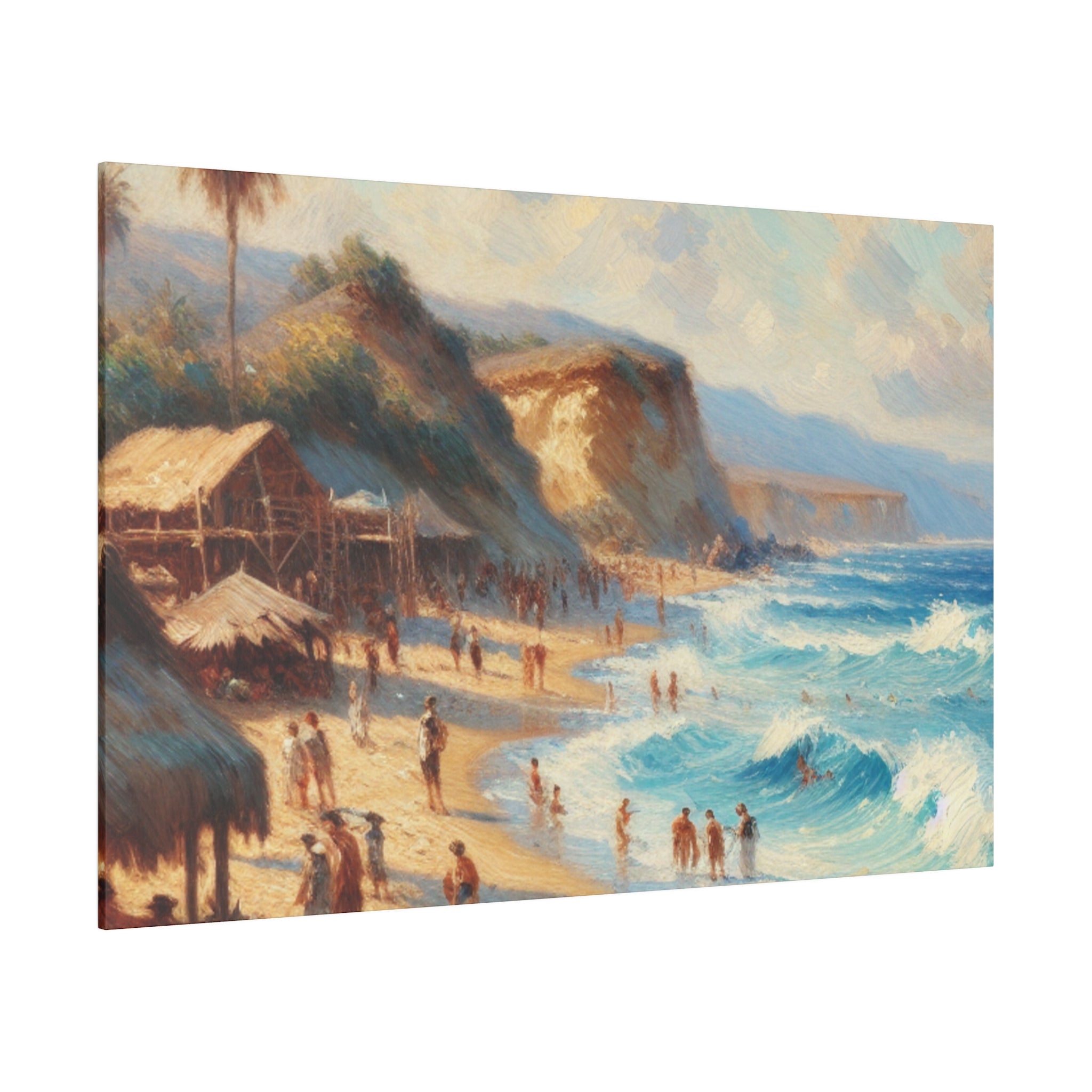 Seaside Reverie Beach Painting Canvas