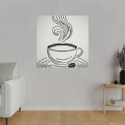 Simplicity Brew Elegance Coffee Art Canvas