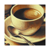 Rich Brown Aroma Impressionist Painting Coffee Painting Canvas