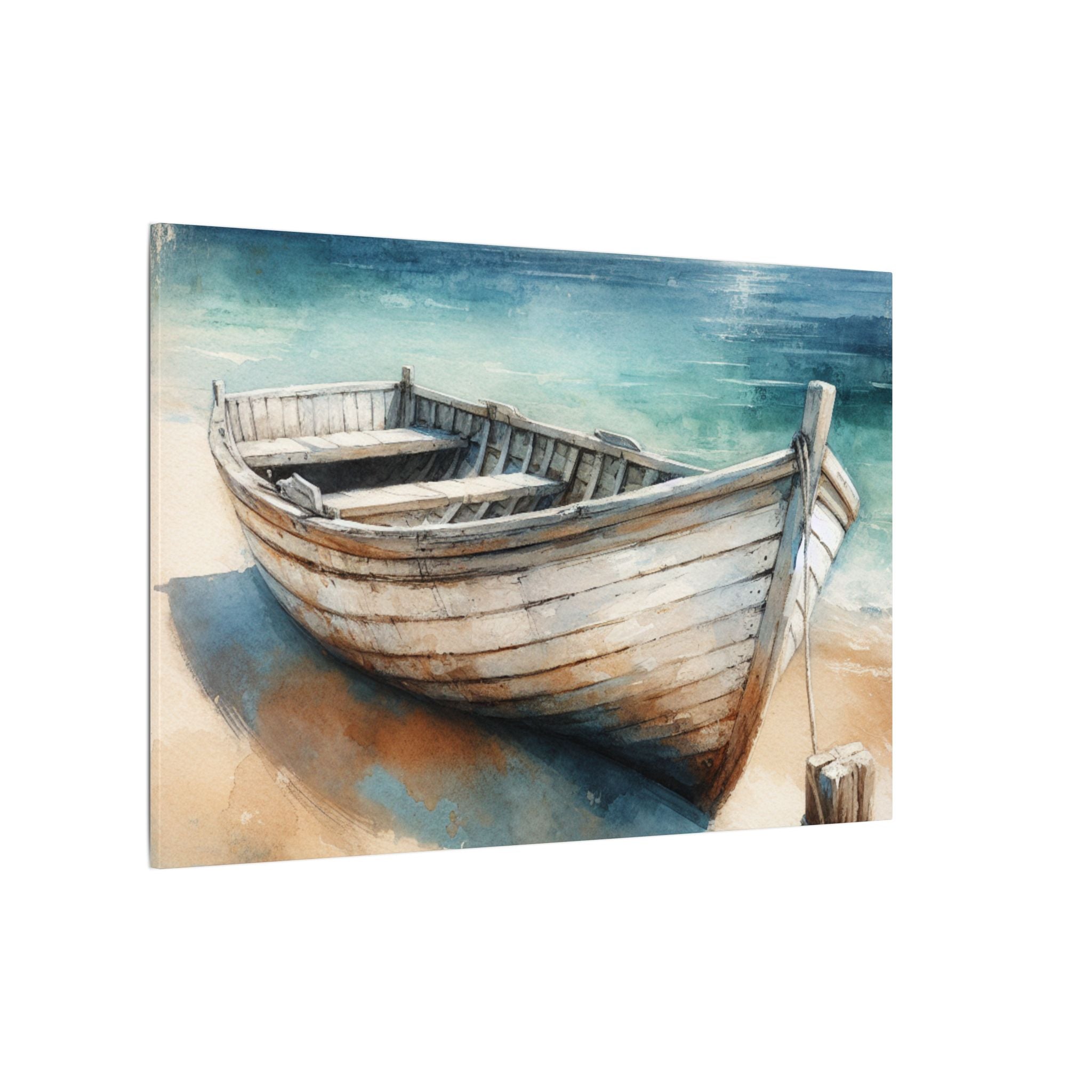 Sun-Washed Rowboat Canvas