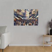 Parisian Melody French Street Painting Canvas