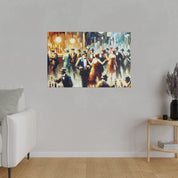 Bar Painting | 1920s Speakeasy Scene | Home Bar Decor Canvas