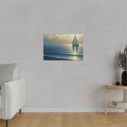 Serenity Voyage Sailboat Painting Canvas