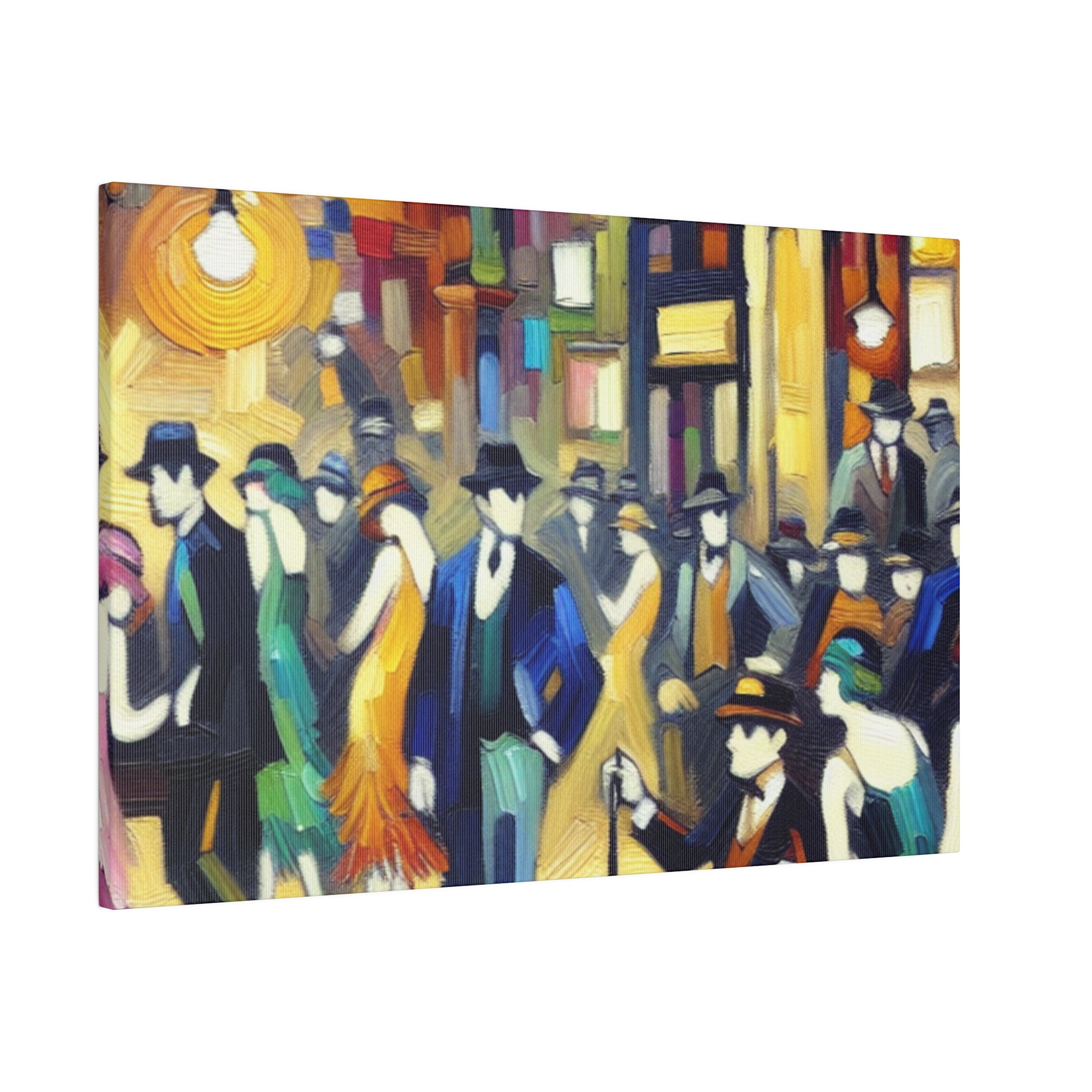 Bar Painting | Speakeasy 1920s Party Scene | Home Bar Decor Canvas