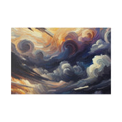 Storm's Silent Symphony Landscape Painting Canvas