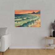 Seaside Nostalgia Beach Painting Canvas