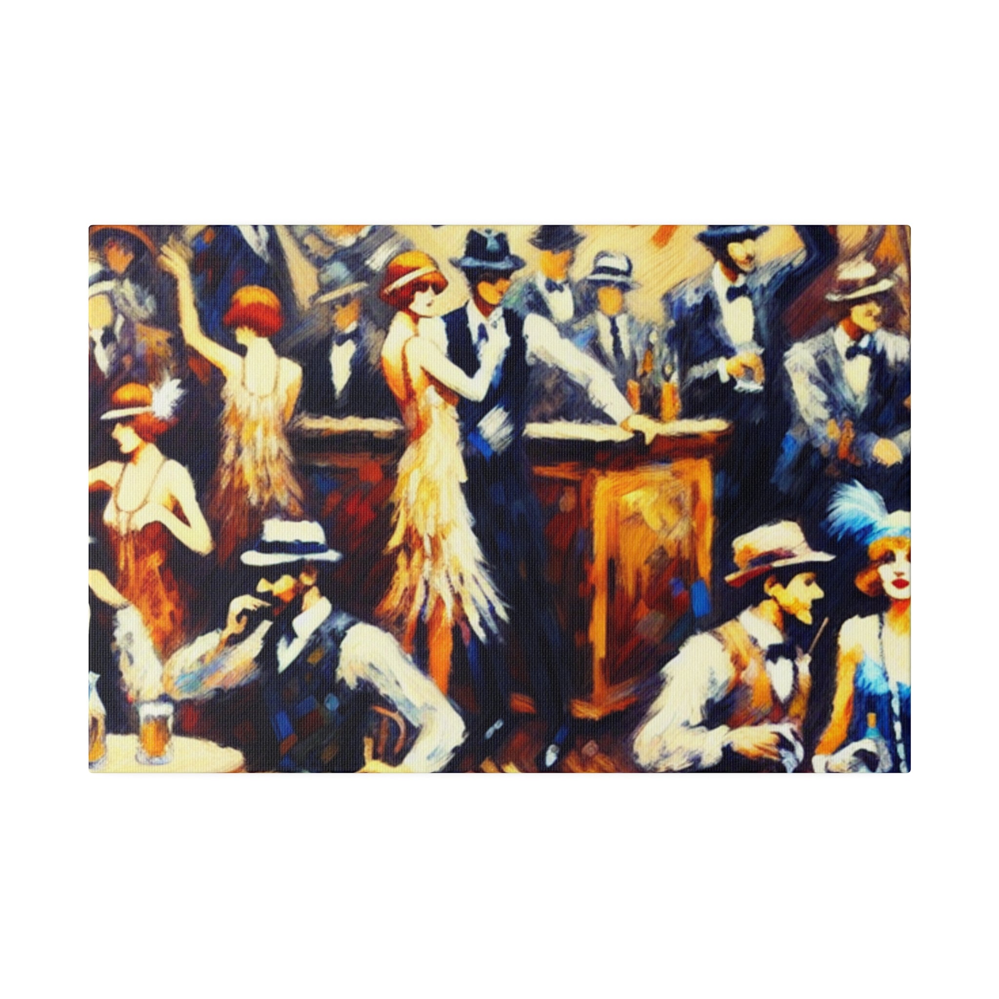 Whiskey Hush Hollow Retro Speakeasy Bar Art Canvas