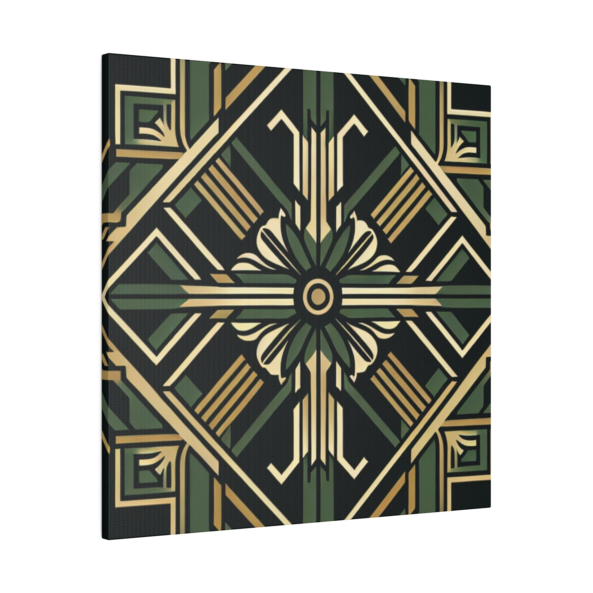 Deco Dazzle Elegance Pattern Art Deco Wall Art Canvas