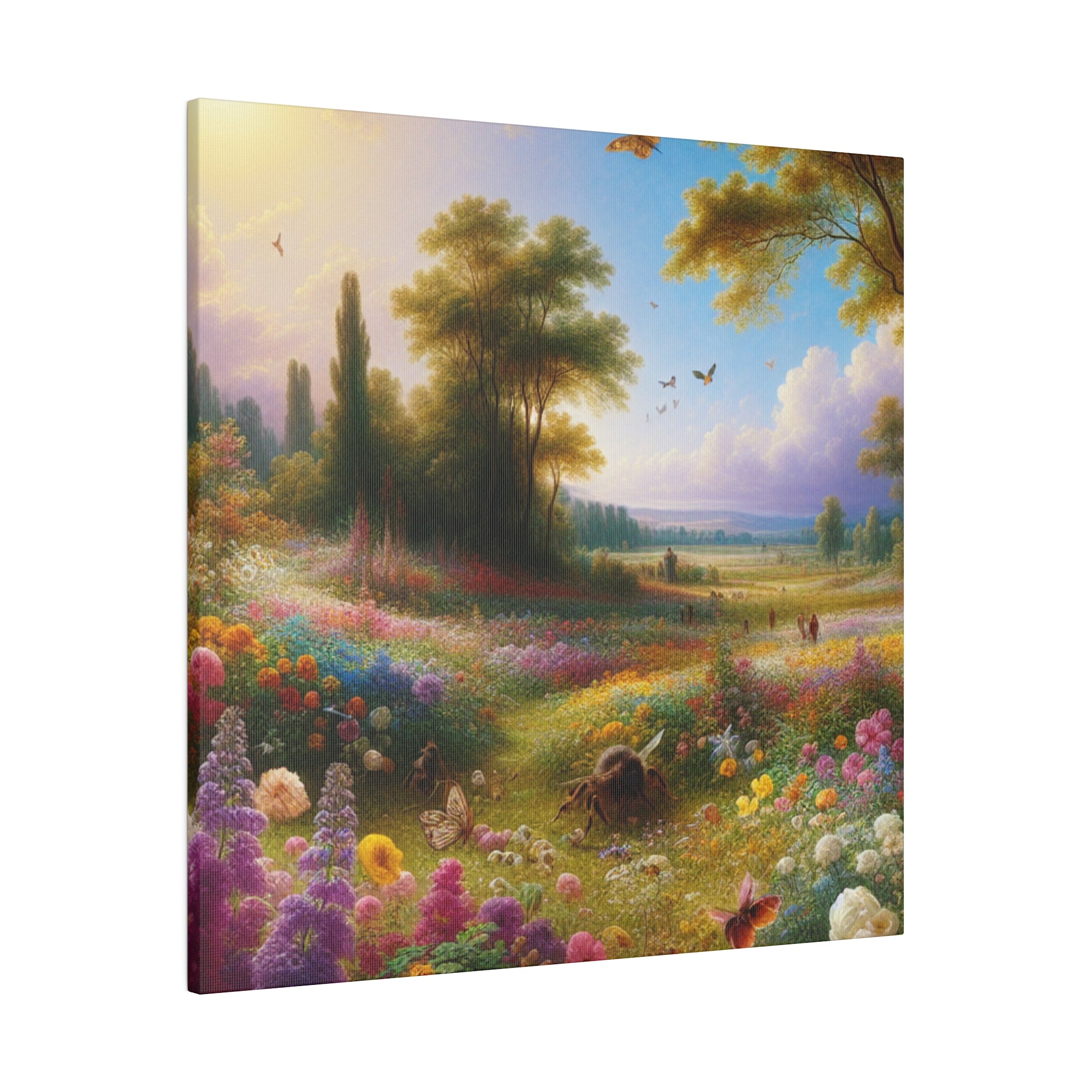 Flourishing Blooms Landscape Nature Painting Canvas