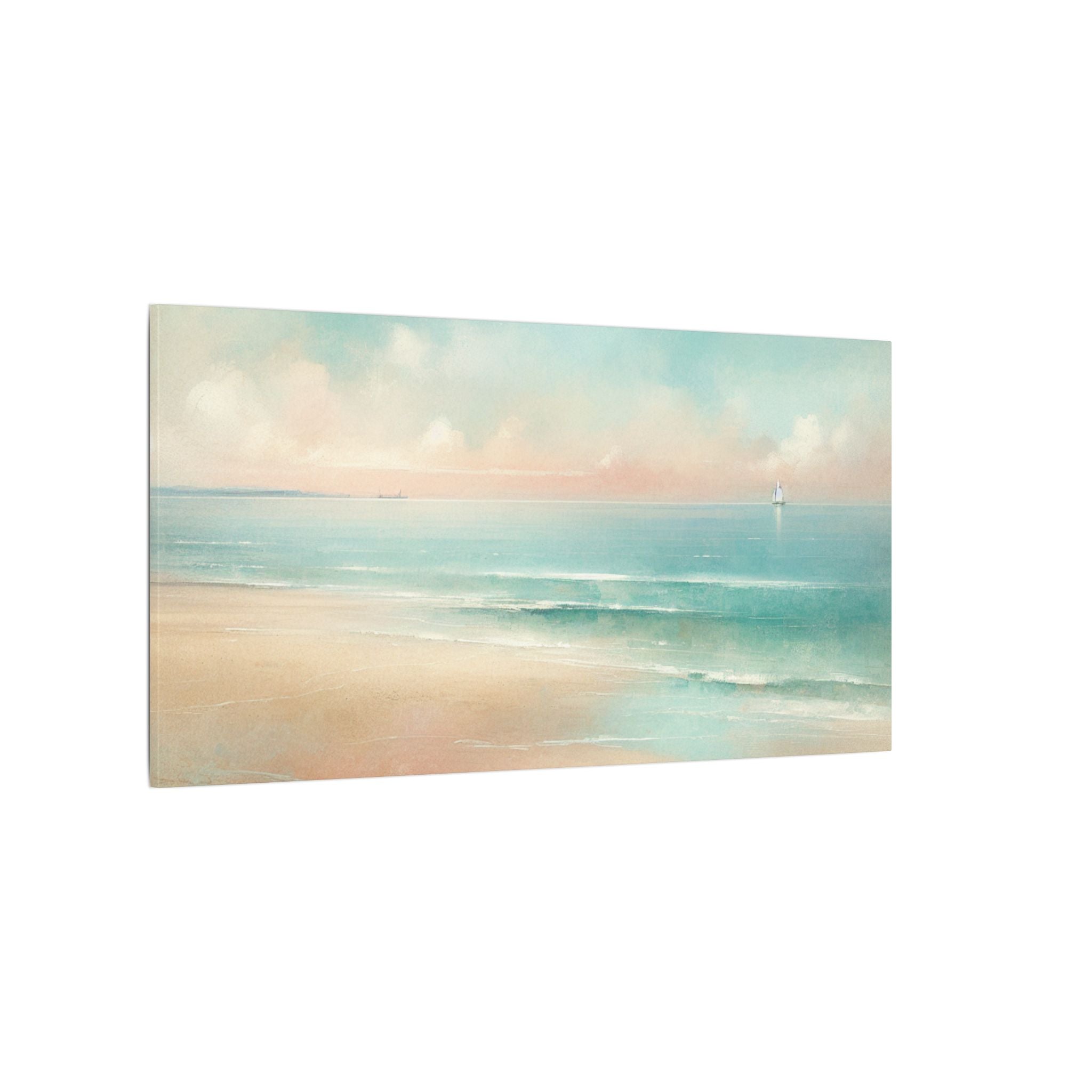 Coastal Stillness Horizon Canvas