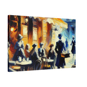 Espresso Serenity Blend Street Cafe Artwork Canvas