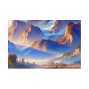 Enigmatic Mist Mountain Landscape Painting Canvas