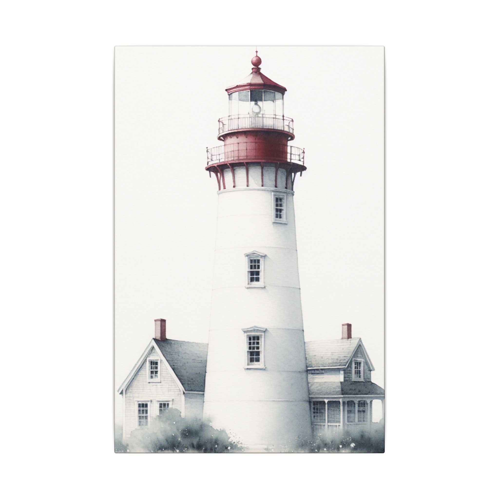 Red-Topped Lighthouse Canvas
