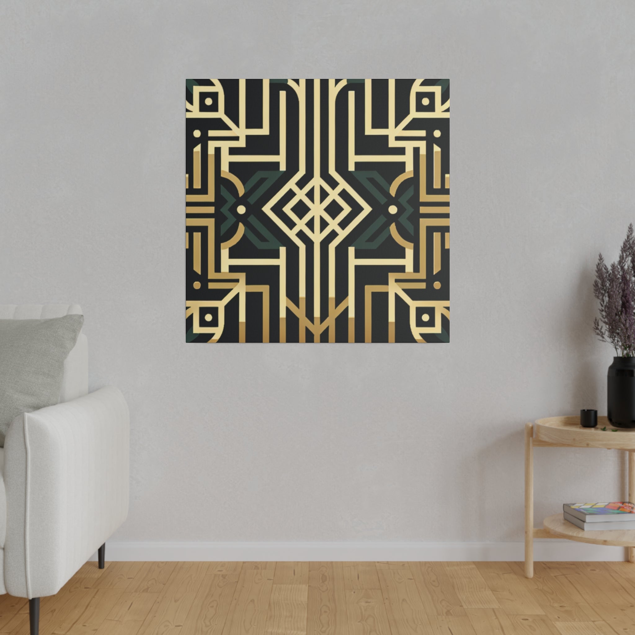 Deco Dream Fusion Pattern Art Deco Wall Art Canvas