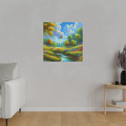 Sun-Kissed Summer Splendor Landscape Painting Canvas