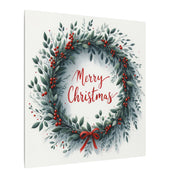 Merry Christmas Wreath Canvas